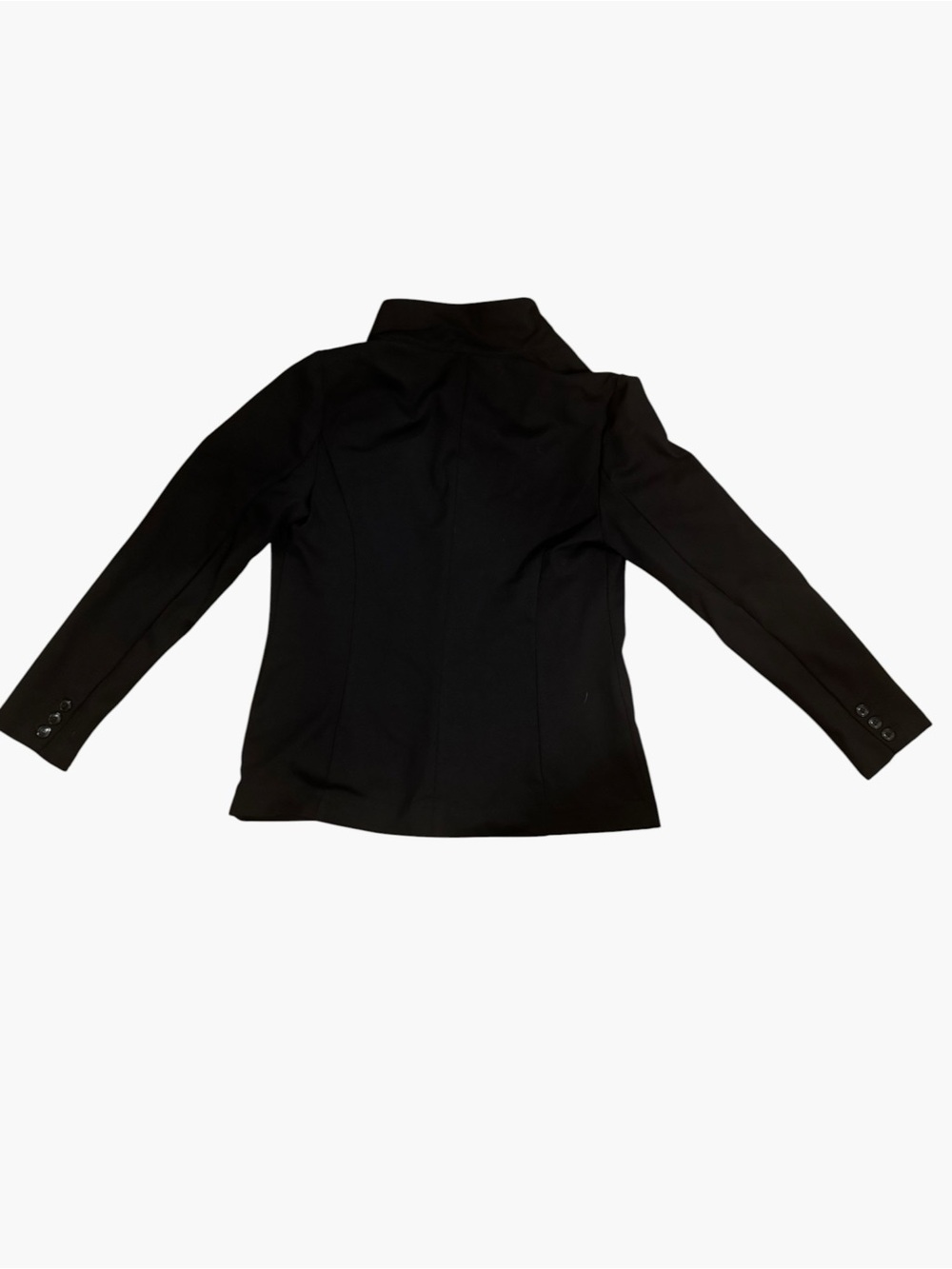 NWT Bluzat Moda Urbana Sharp Shoulder Blazer Black Sz M - Picture 3 of 8